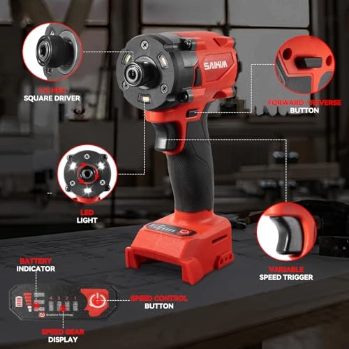 Cordless Impact Driver - 2000IN-LBS Brushless 18 Volts