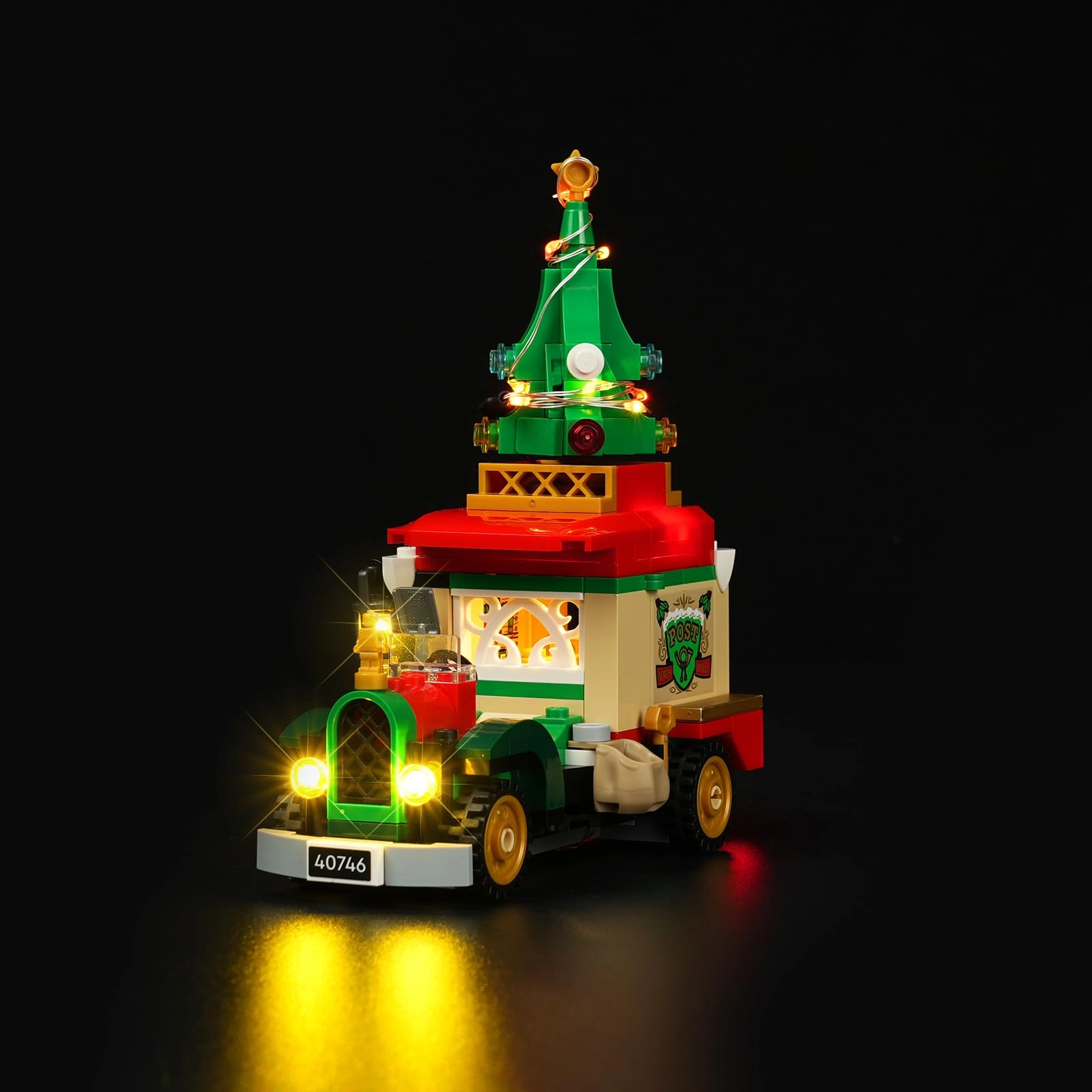 yinaikeji Lego Santa’s Delivery Truck (40746) LED Light Kit