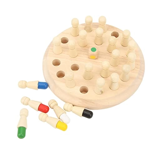 Wooden Memory Chess Set - Birch 16.5cm/6.5in