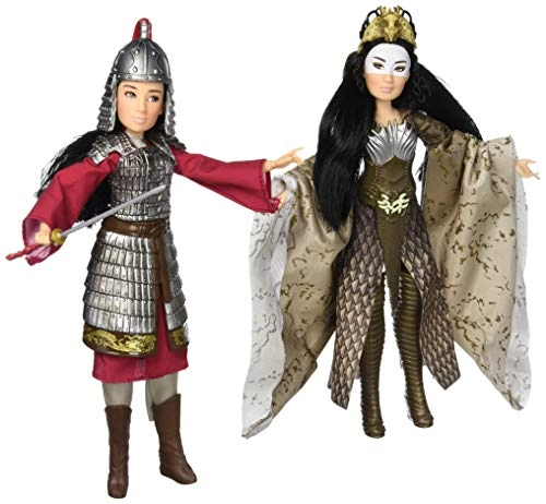 Mulan Doll - Warrior Clothes + Xianniang Doll - Witch Outfit Ages 3+
