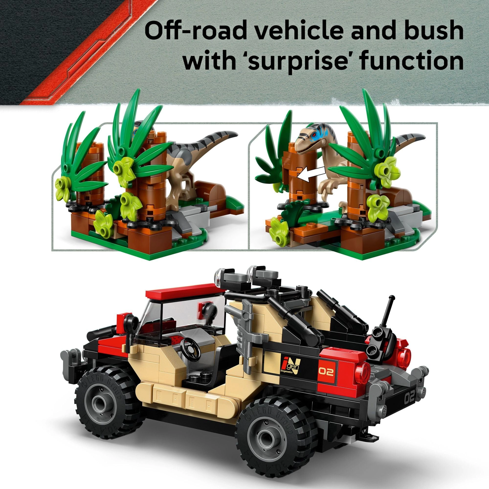 Jurassic World Raptor Off-Road Escape (76972)