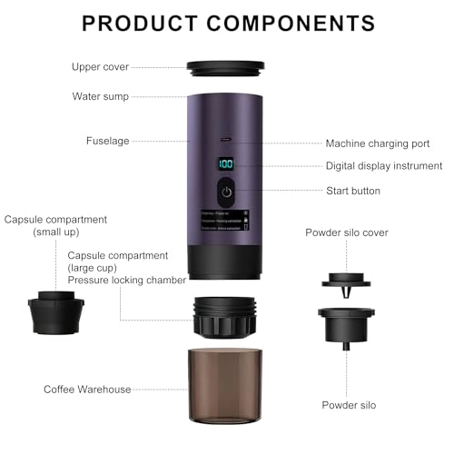 Portable Coffee Maker - ground coffee, NS and DG capsules