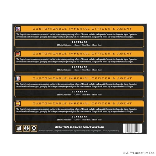 Star Wars Legion: Customizable Imperial Officer & Agent Miniatures Expansion (Multilingual)