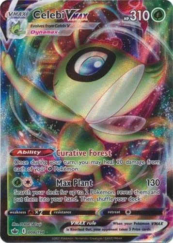 Pokemon USA, Inc. Celebi VMAX 008/198 - Chilling Reign