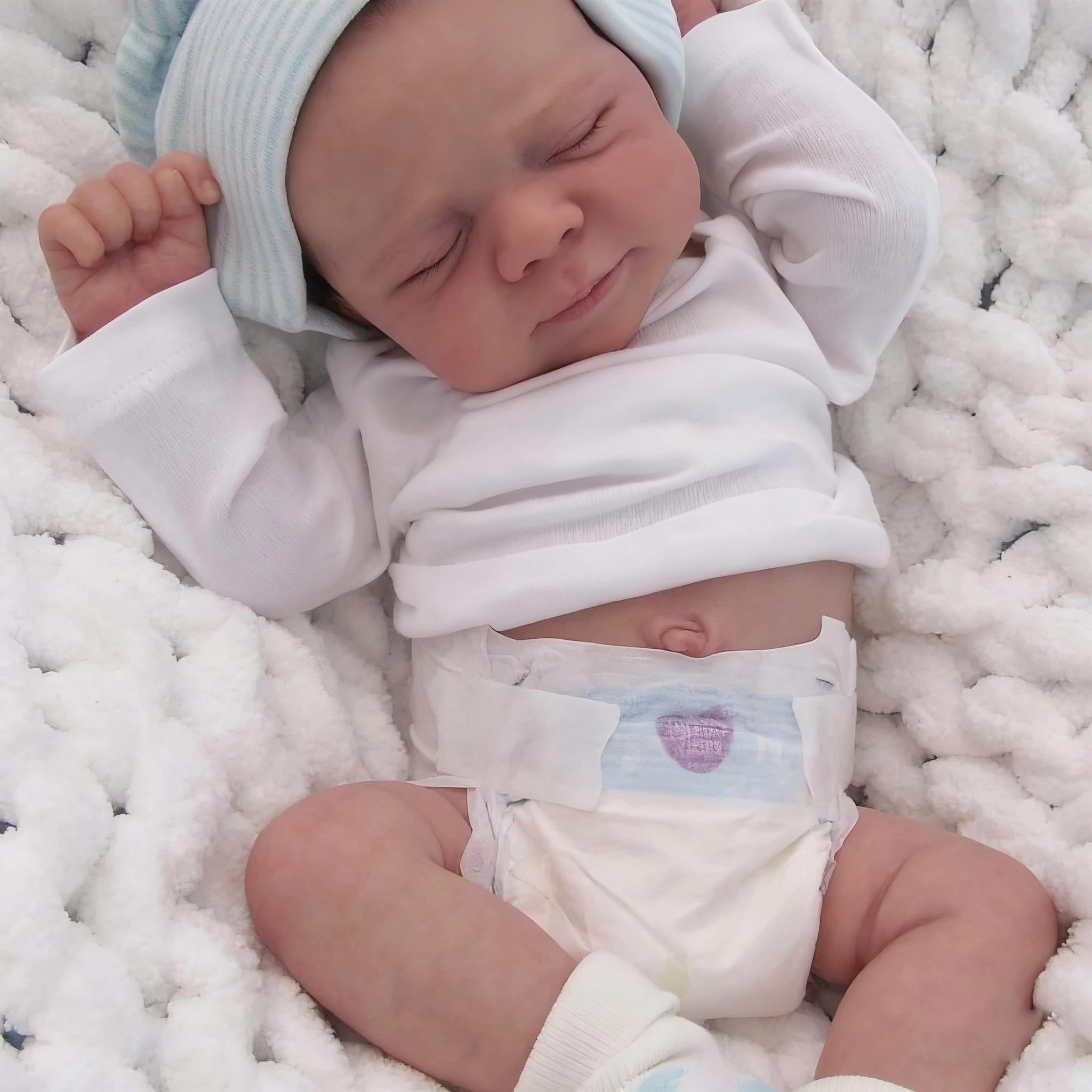 Anano Reborn Baby Doll - 18 Inch Full Silicone Girl