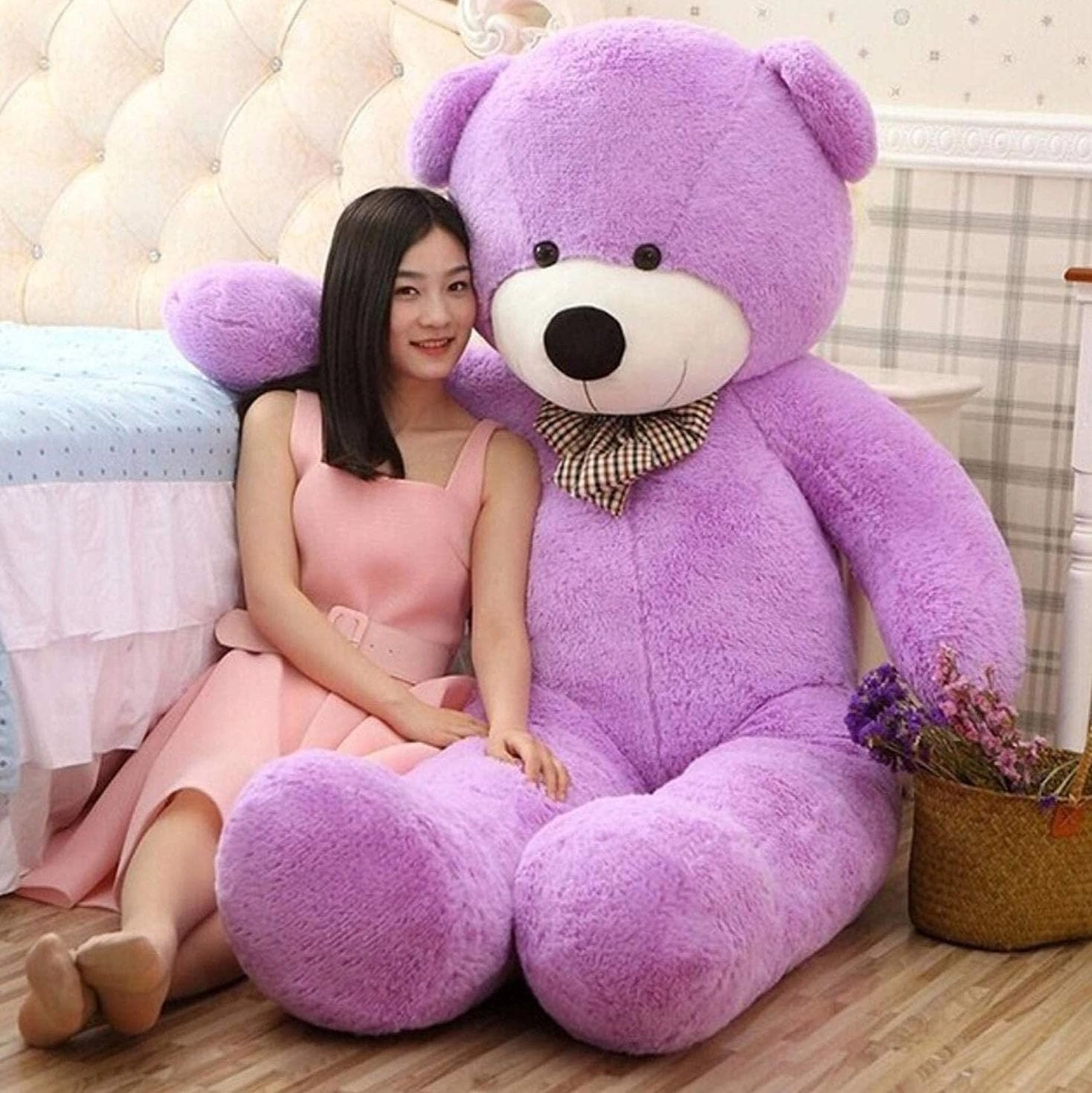 bhagwati soft toy Teddy Bear - 5 Feet Cream