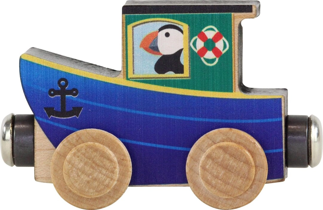 Maple Landmark Tug Boat - Wooden Maple 2" tall