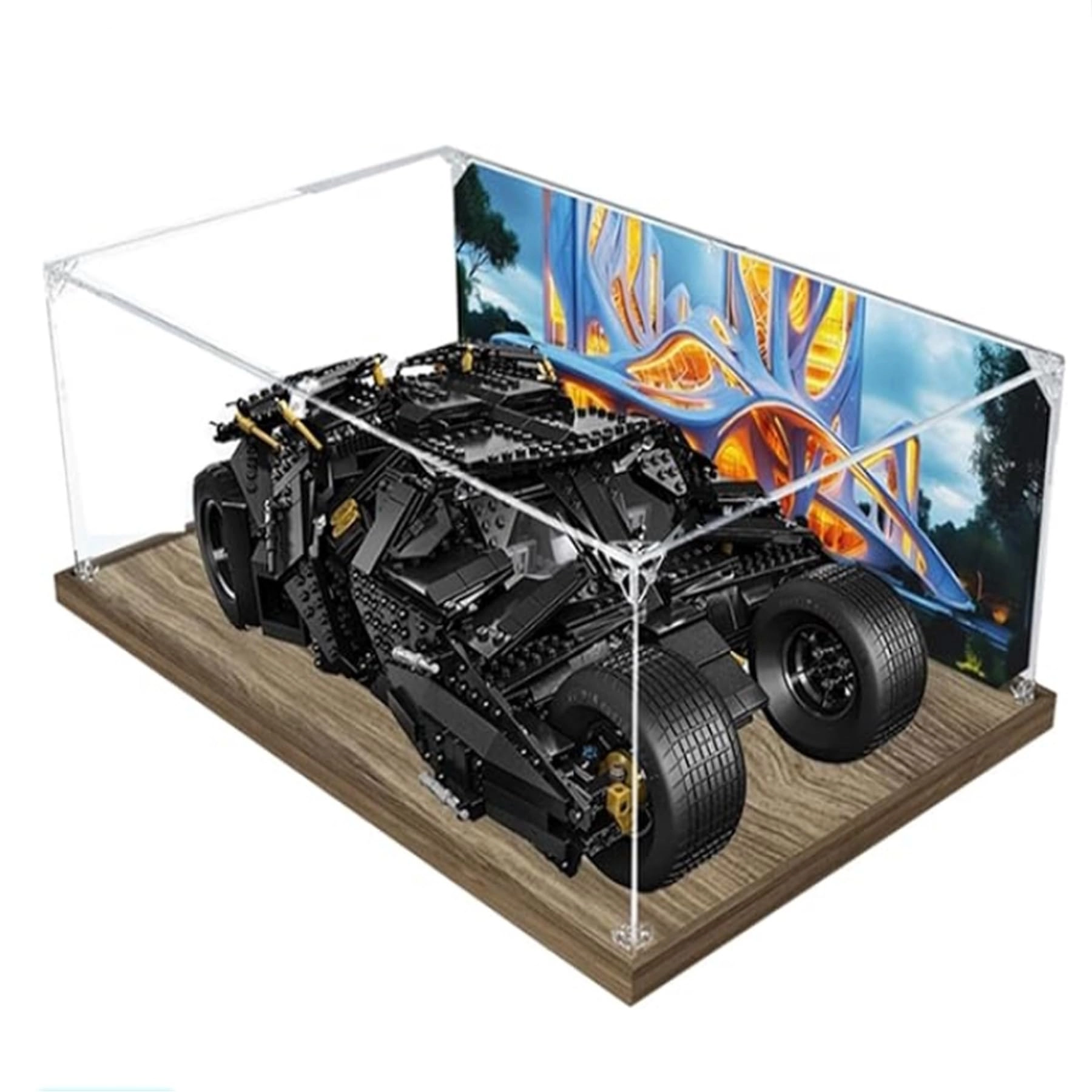 FEIRUBO Acrylic Display Box - Compatible with 76023 Transparent 55 x 35 x 20 cm