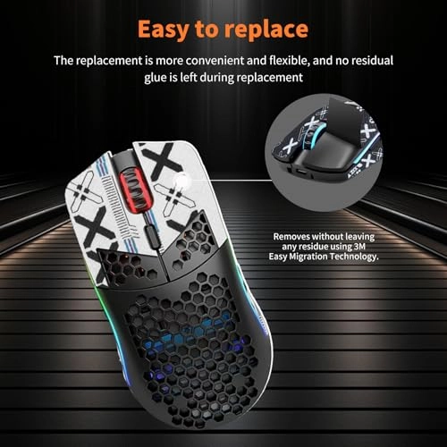 Mouse Grip Tape - White Glorious Model O