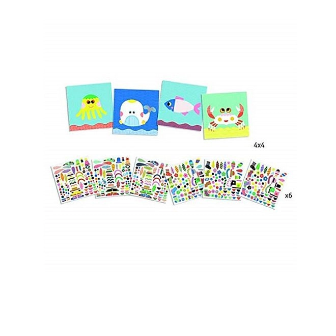 Sea Creatures Sticker Book 6 pcs