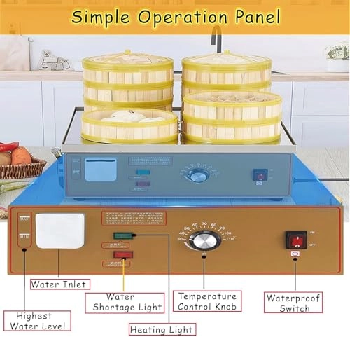 Electric Dim Sum Steamer - 2/4/6 hole 30-110C