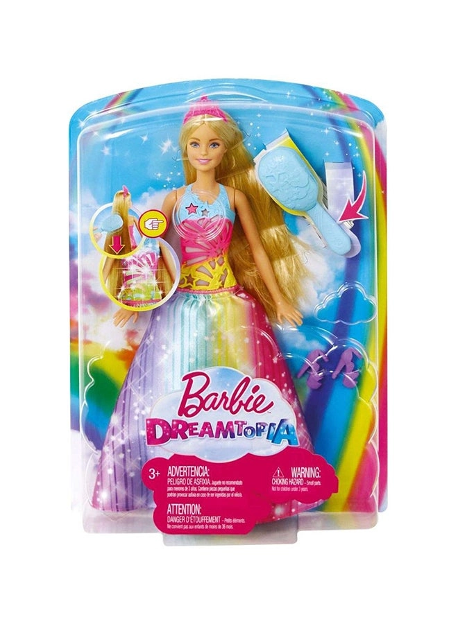Barbie Dreamtopia Brush N Sparkle Princess Fashion Doll - Plastic Multicolour Ages 3+