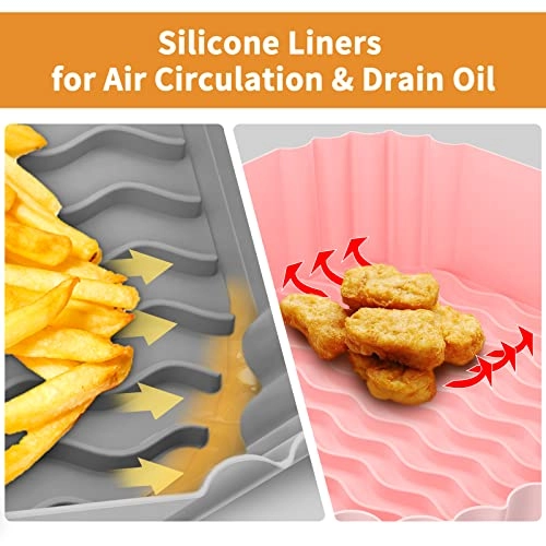 Air Fryer Liners - Silicone 2-Pack