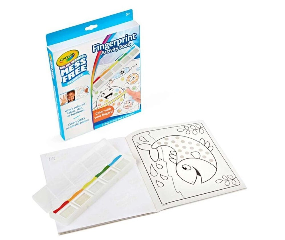 Color Wonder Fingerprint Activity Book - 5 Ink Colors