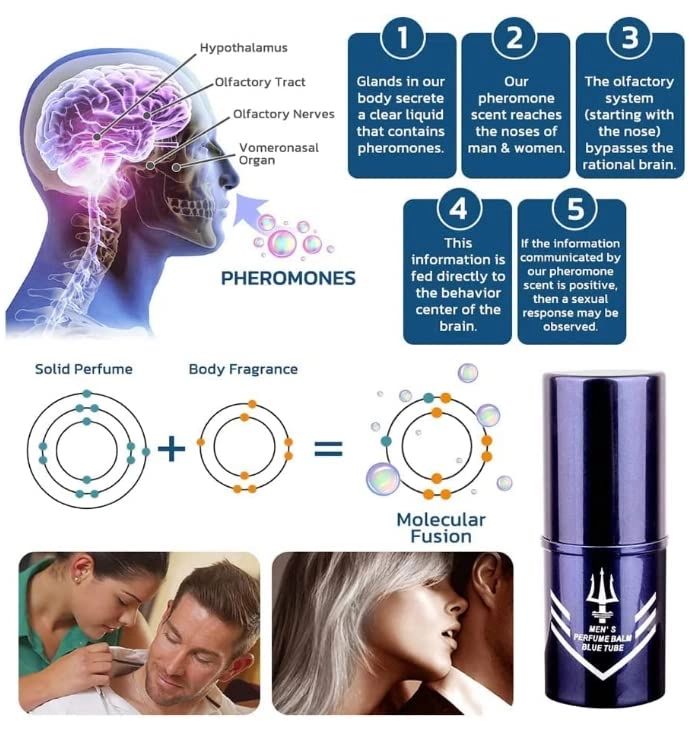 Feromone Solid Cologne - 7.5g Long Lasting