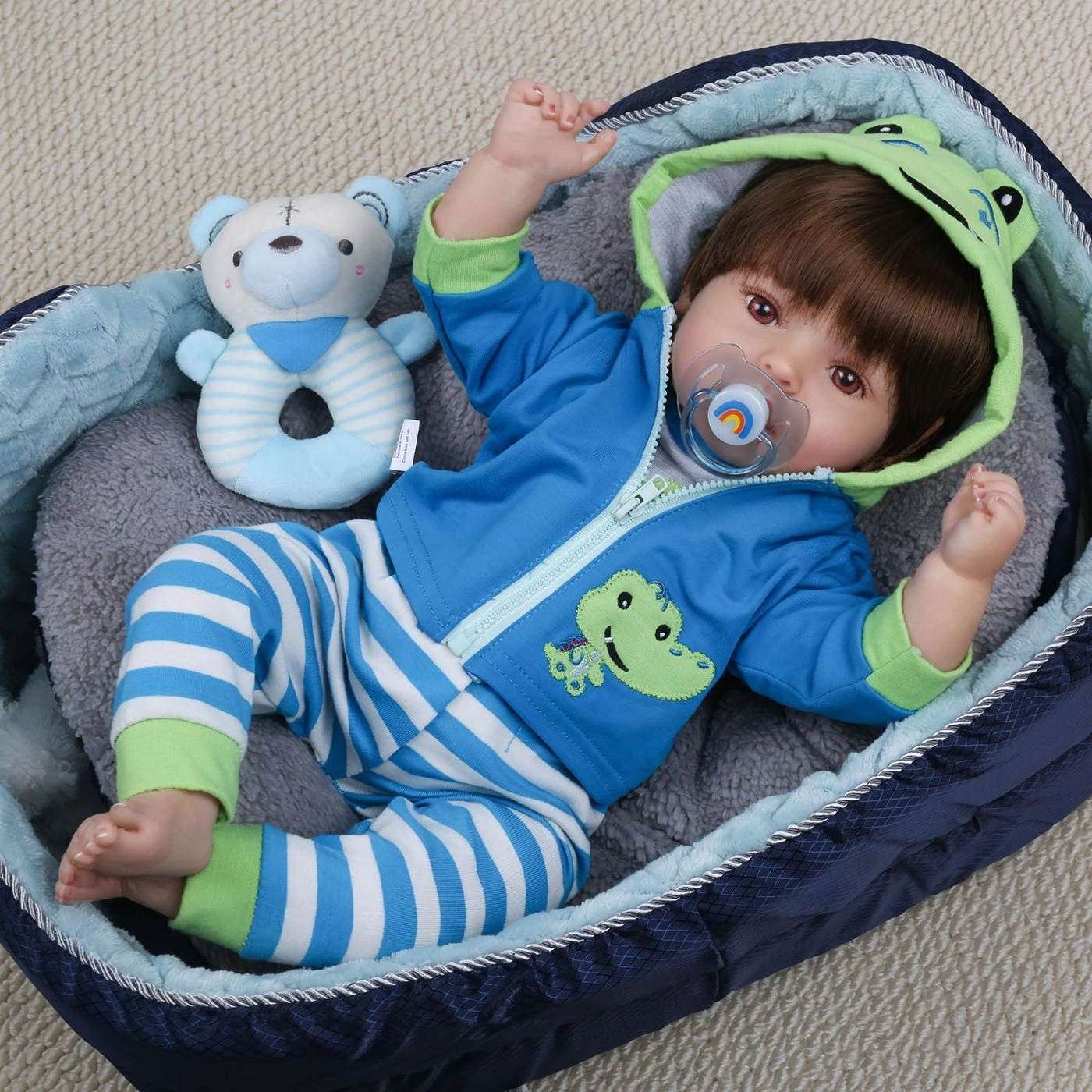 Reborn Baby Doll - 18-Inch Silicone Ages 3+