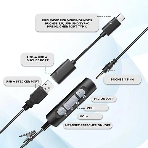 600FUSB Wired Headset