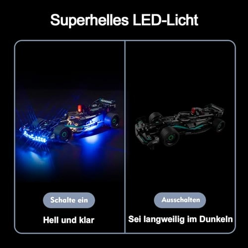 LED Light Set - Compatible with 42165 Mercedes-AMG F1 W14 E Performance White
