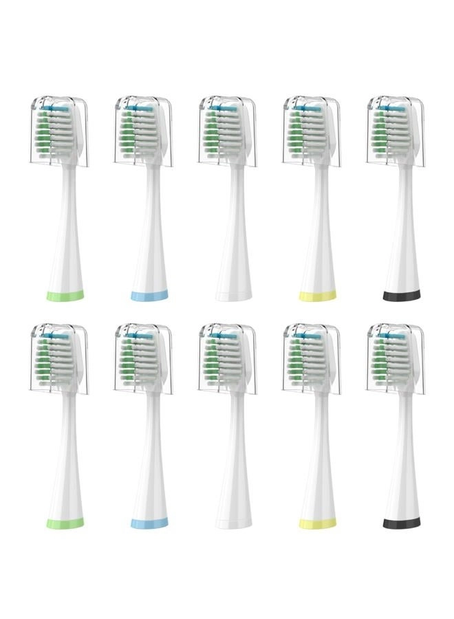 FreFeel Replacement Brush Heads - for Smile Bright Platinum Sonic Soft Bristles 5Pack