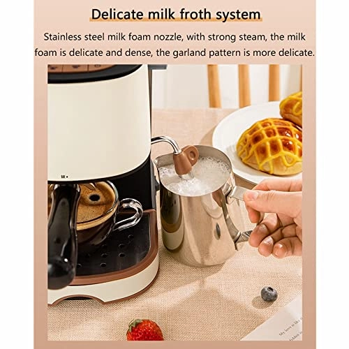 Steam Coffee Machine - Semi-Automatic Removable Tank