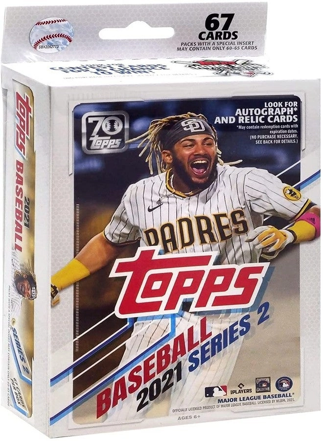 Topps 2021 Series 2 Baseball Hanger Pack - 67 pcs