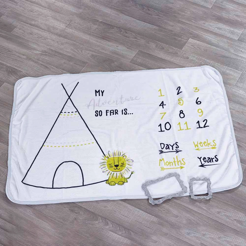 Safari Milestone Mat - Safari Suitable for 0 years and above