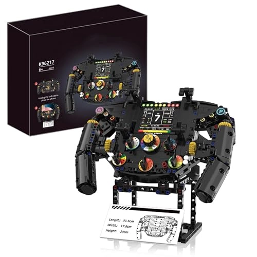 F1 Racing Car Steering Wheel - 833 pcs for ages 6+