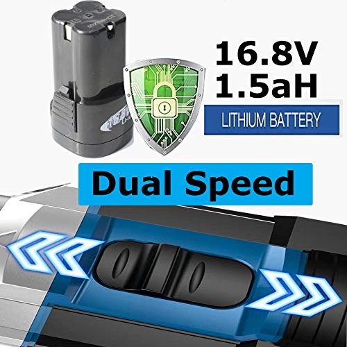 Cordless Drill Driver - 16.8V 1500mAh Set