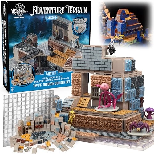 Dungeon Builder Set - 159 Pc Painted 3D Interchangeable