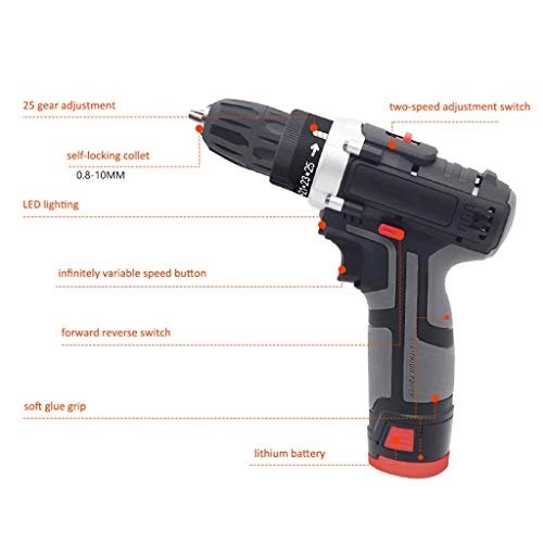 3 in 1 Electric Hammer Drill - Cordless 25+3 N.m 10mm