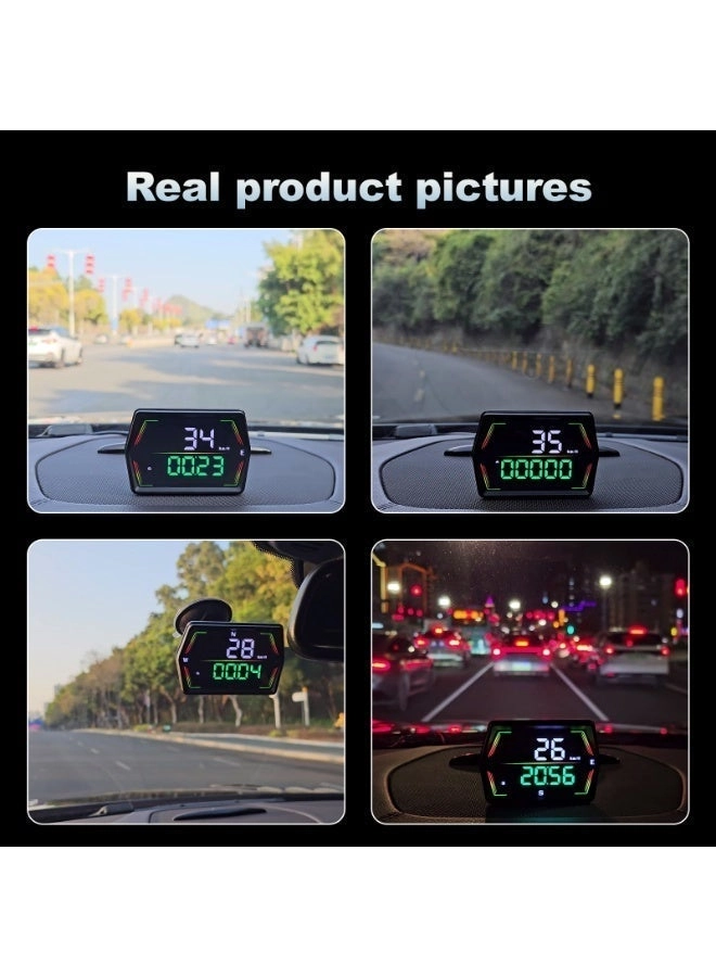 Digital Heads Up Display - GPS 6 modes USB Plug and Play