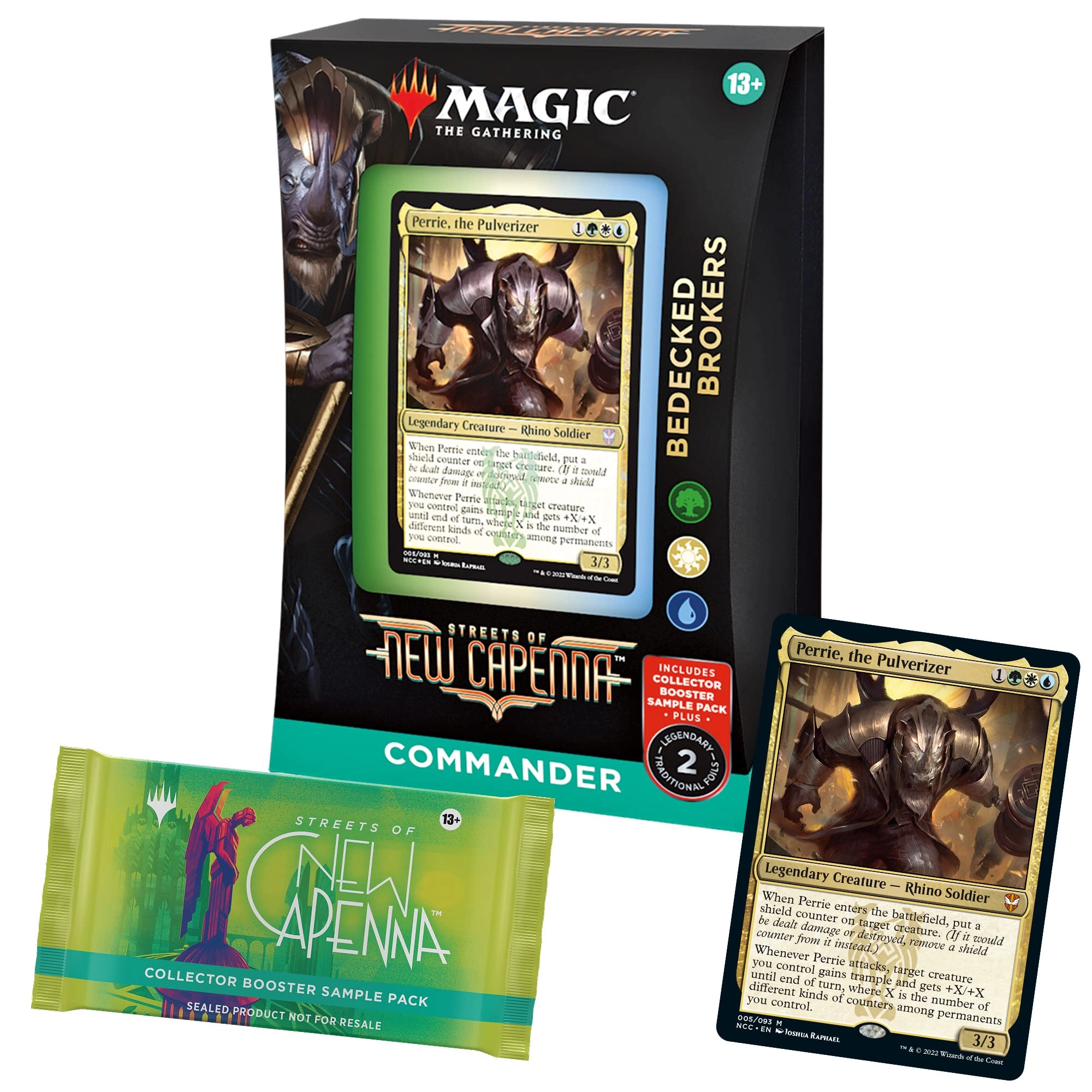 Magic: the Gathering Streets of New Capenna Commander Deck - Bedecked Brokers + Collector Booster Sample Pack