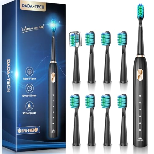 Sonic Toothbrush - 5 Cleaning Modes 9 Brush Heads