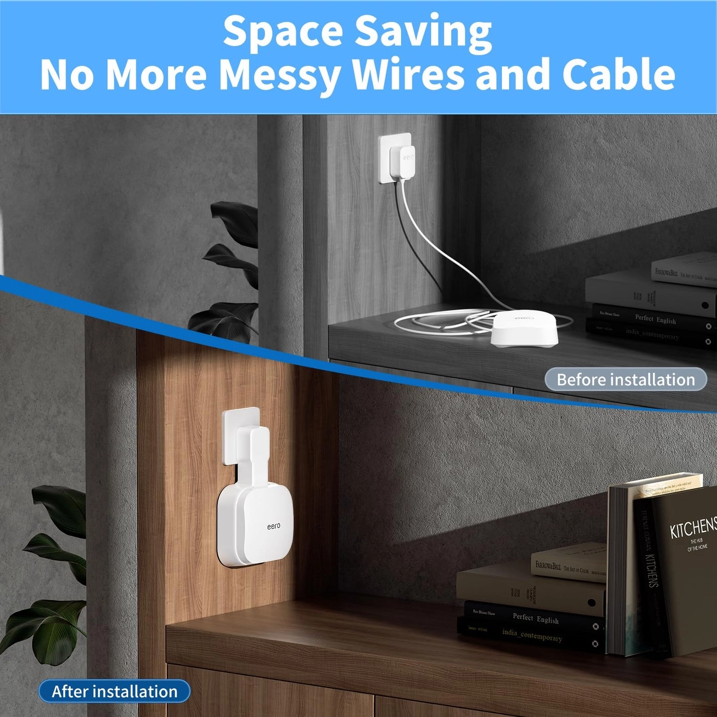 Outlet Wall Mount Holder - 1 Pack eero Pro 6e/Pro 6 Mesh Wi-Fi System