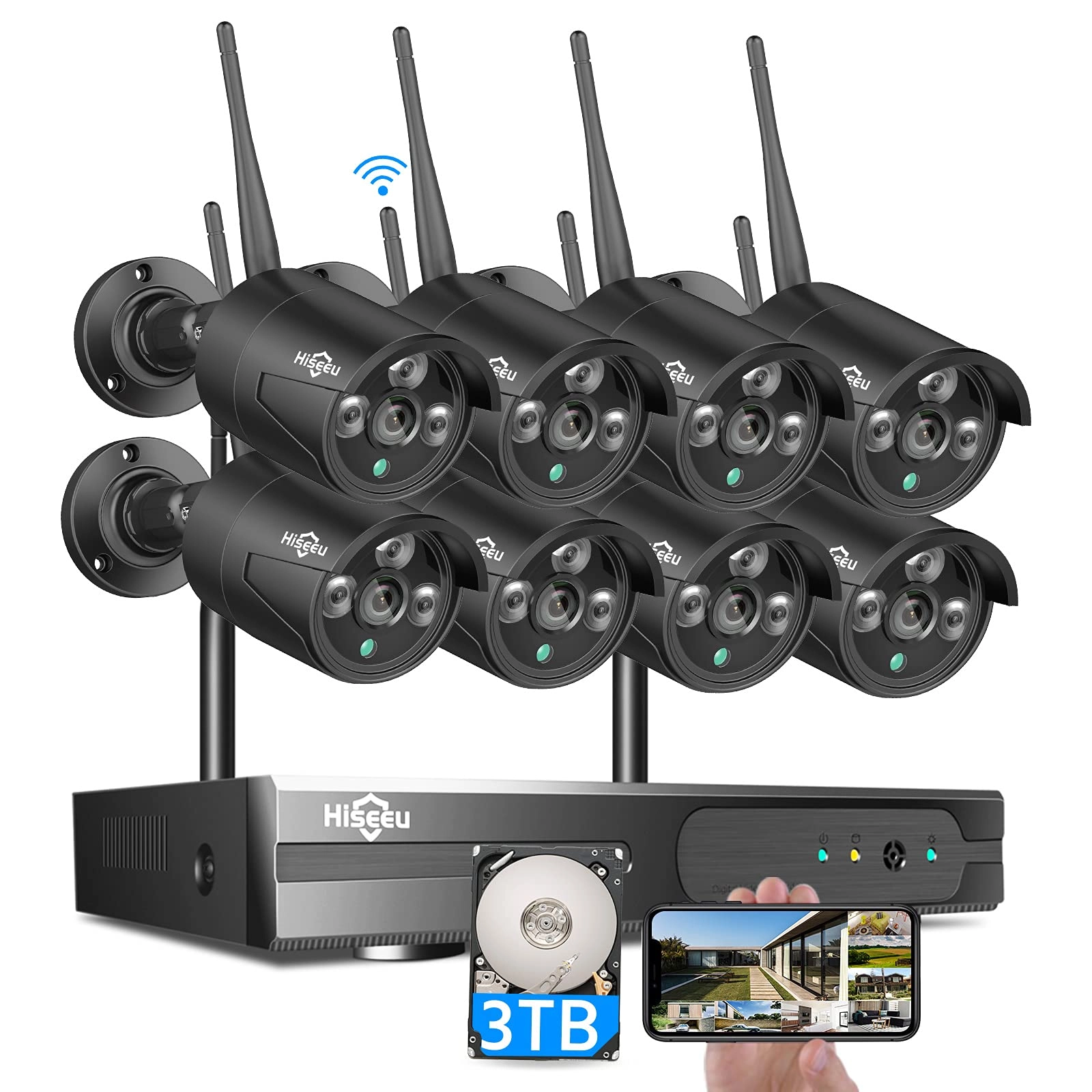 WiFi-Pro 8 Cam-Kit - 8 16CH 5MP