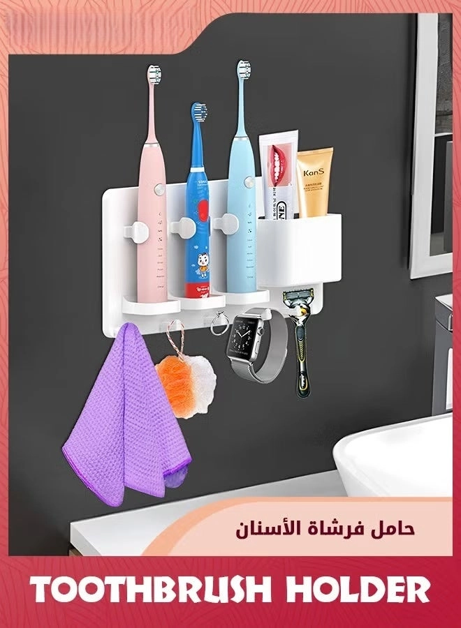 Toothbrush Holder - Wall Mounted 3 slots