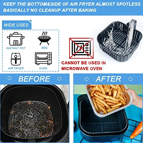 Air Fryer Liners - Aluminium Plastic 30 Pack