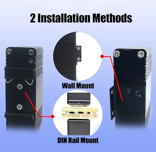 30W Industrial Hardened Gigabit PoE Injector - 12-48V 30W 2x RJ45 IEEE802.3af/at/bt 10/100/1000Mbps 30W per port
