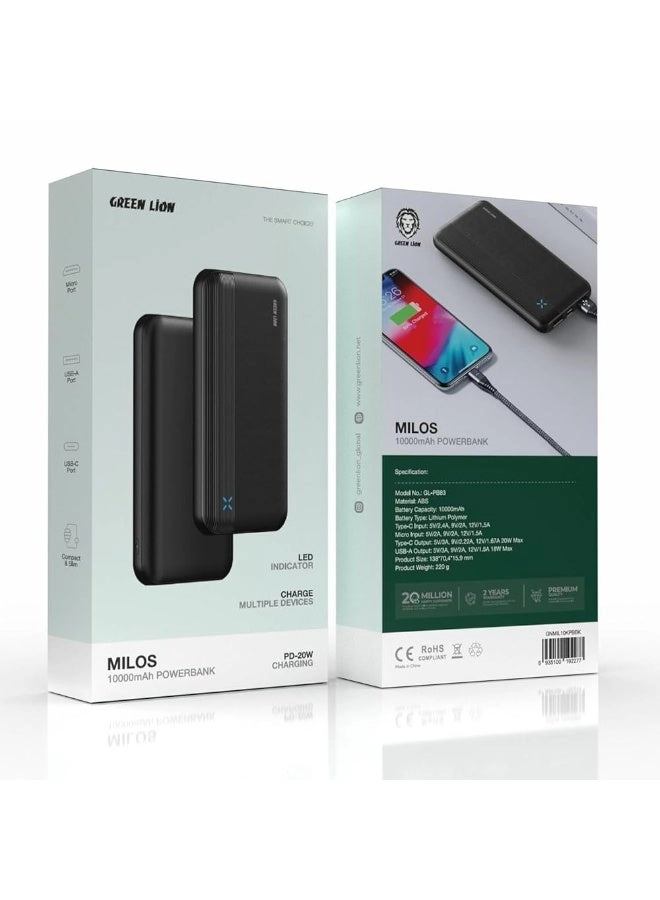 Milos - 10000 mAh 20 Watt