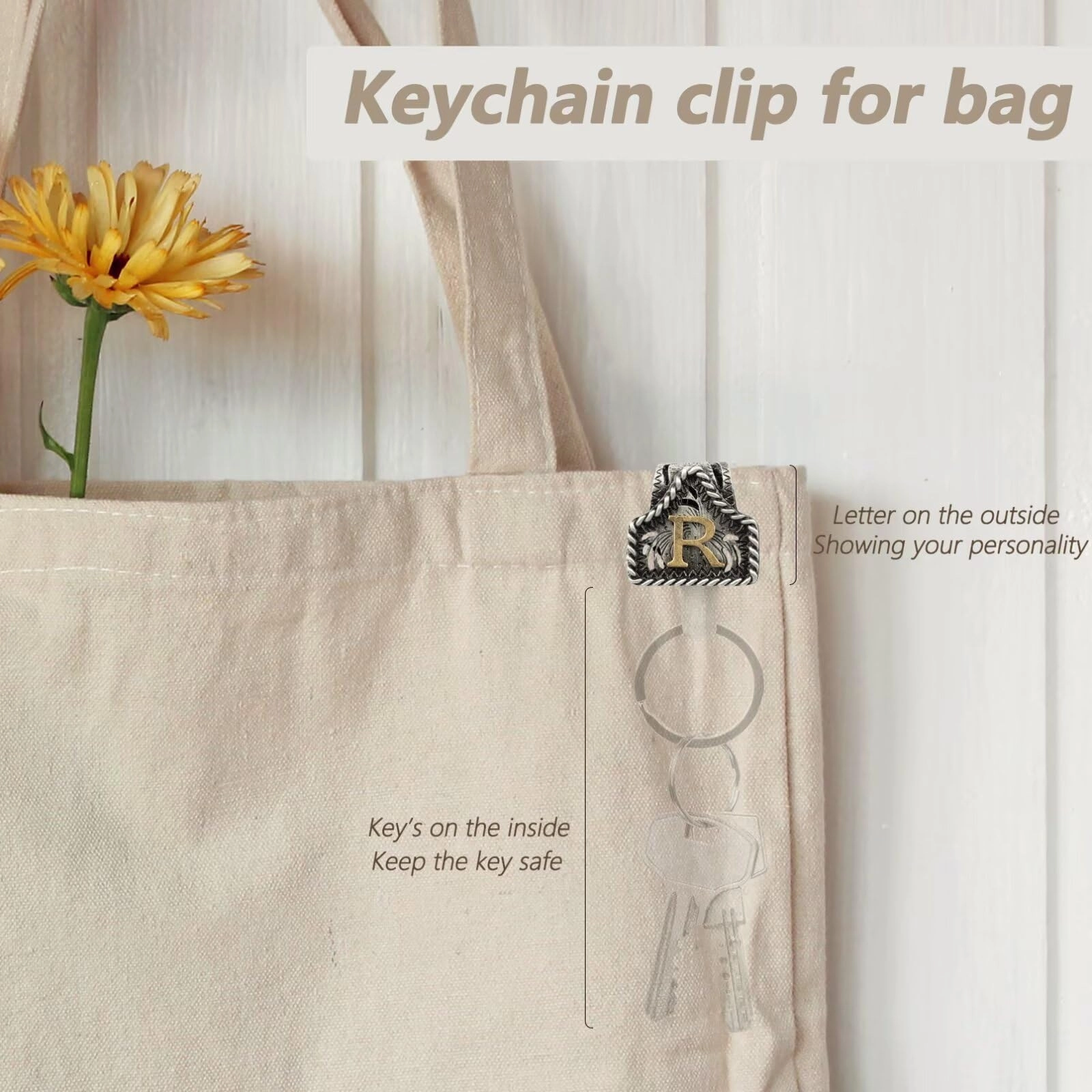 Letter Keychain - Western