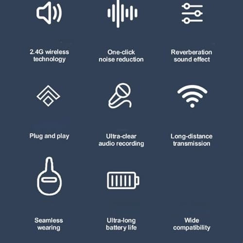 Wireless Lavalier Microphone - 2 2.4G