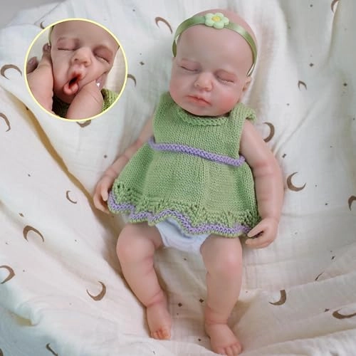 Reborn Baby Doll - 12 inch Full body silicone Ages 3+