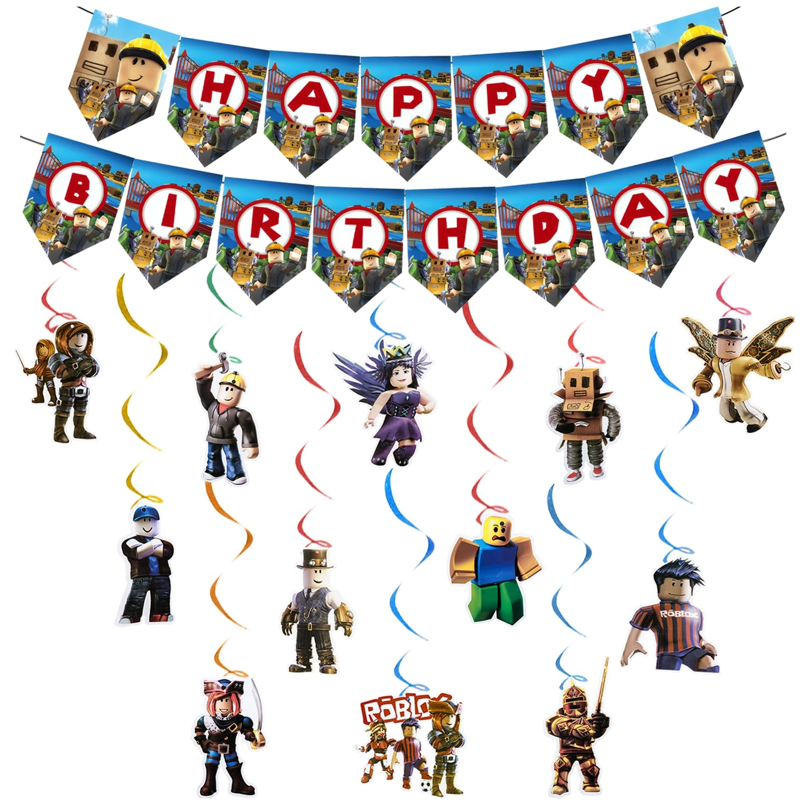 Birthday Decorations Banner - 14Pcs Birthday