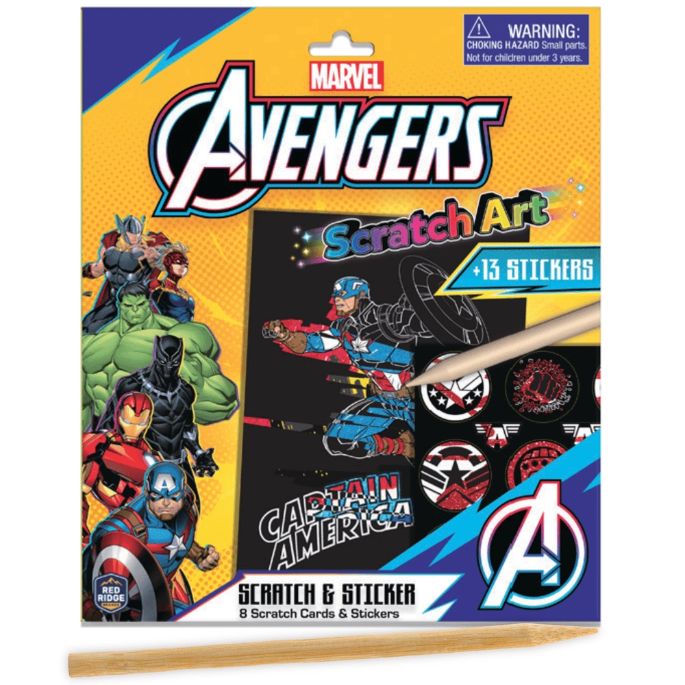 Marvel Avenger Scratch Scribble - 3+ years 8 pcs