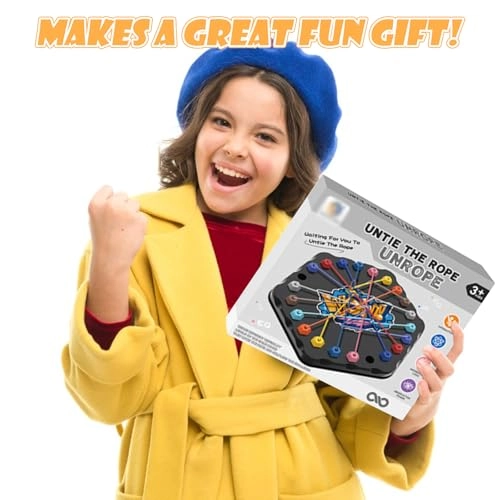 Brainy Kn-ots Rope Detangling Game - Black