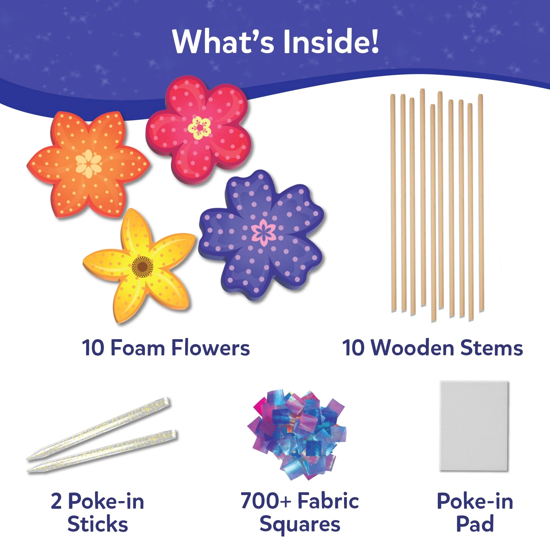 Poke-in Art - Flower Bouquet - 722 piece(s)