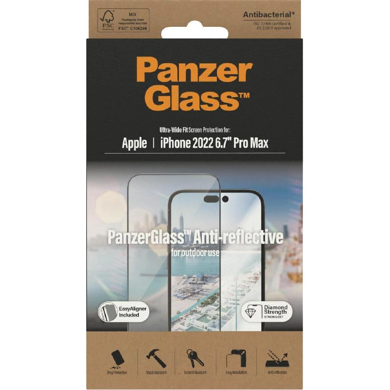 Ultra Wide Fit Clear Tempered Glass Screen Protector for iPhone 16 Plus