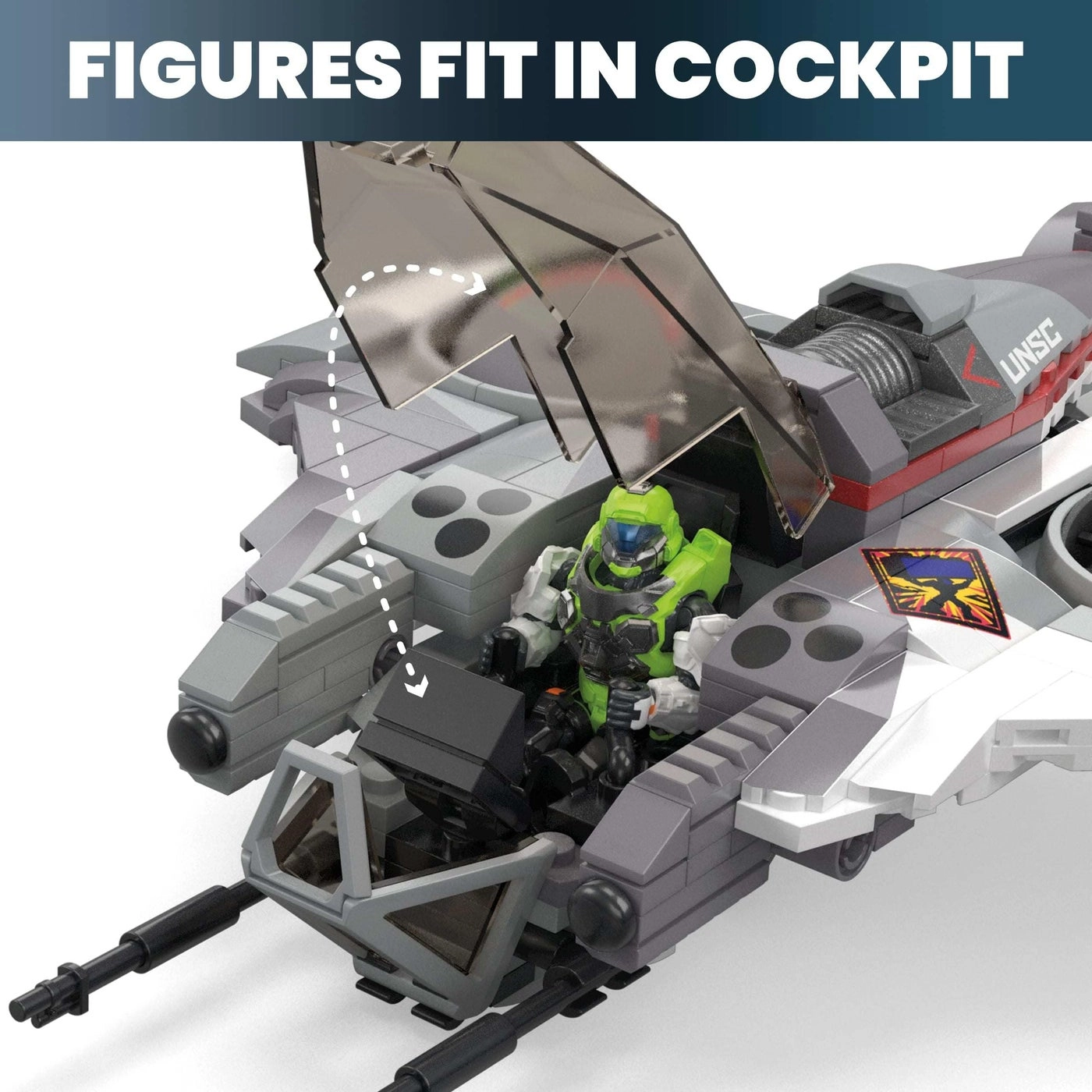 UNSC Arctic Burn Wasp - 342 Pieces 2 Poseable Figures