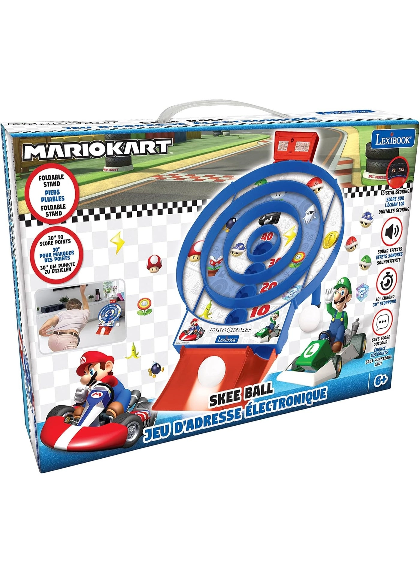 Mario Kart Target Shoot - LCD Screen 2 Balls