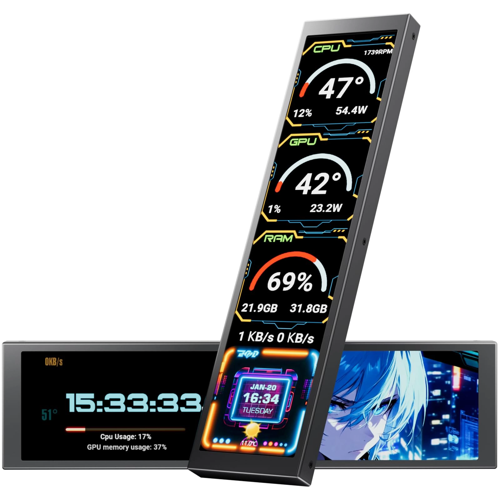 upHere D92K - 9.2 Inches 1920X462 Pixels